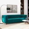 Evelyn - Mid-Century Modern Luxury Chesterfield Sofa - Teal - Image 7