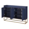 Modern Sideboard Elegant Buffet Cabinet With Large Storage Space For Dining Room, Entryway - Navy - Image 11