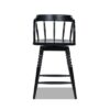 Breda - Turned Bubble Spindle Low Back Counter Stool - Black - Image 4