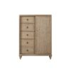 Queen Canopy Bedroom Set With A 2 Drawer Nightstand A Modern Dresser With Poster Mirror And A Door Chest - Sand - Image 18