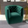 Delaney - Swivel Stylish Chair - Green - Image 16