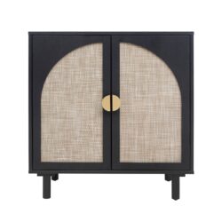 2 Door Cabinet, Suitable For Bedroom - Black