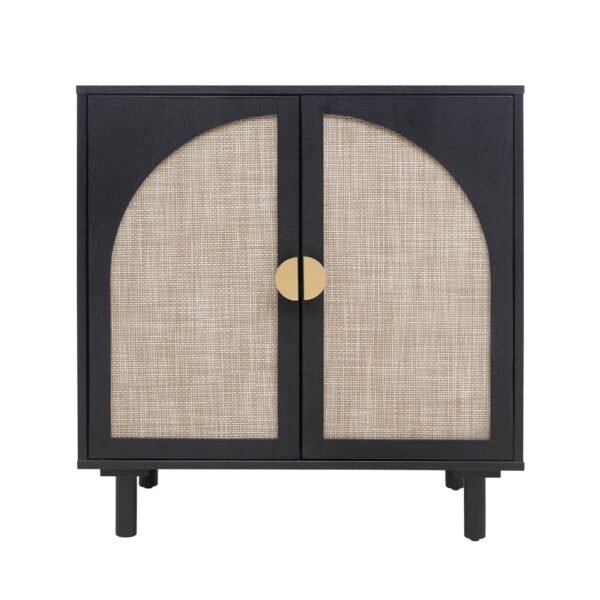 2 Door Cabinet, Suitable For Bedroom - Black