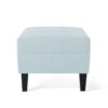 Classic Ottoman With Cushioned Top - Blue - Image 6