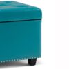Hamilton - Storage Ottoman - Mediterranean Blue - Image 7