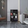 Bookcase, 6 Shelves, 4 Legs - Black - Image 2