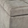 Harrison - Coffee Table Storage Ottoman - Distressed Gray Taupe - Image 8