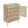 2 Door Shoe Rack, Freestanding, Modern Shoe Storage Cabinet, For Entryway - Natural - Image 15