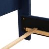 Marcella - King Upholstered Shelter Headboard Bed Set - Dark Sapphire Blue - Image 7