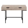 Computer Desk For Home Office, Laptop, Storage Drawers, Contemporary Versatile Placement - Taupe - Image 2