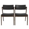 Edwin - Mid-Century Modern Dining Chair (Set of 2) - Black / Brown - Image 9