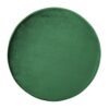 Round Velvet Ottoman, Upholstered Foot Stool For Living Room, Entryway - Emerald - Image 6