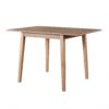 3 Piece Kitchen Dining Set With Drop Leaf Dining Table And 2 Dining Upholstered Chairs, Dining Room Set For Small Places - Natural - Image 21