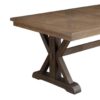 Pascaline - Rustic Dining Table - Brown / Oak - Image 4