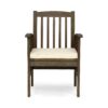 Casa - Acacia Dining Chair Set With Cushions, 2 Pieces - Gray / Cream - Image 6
