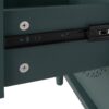 Hollow Carved 3 Drawer Dresser With Metal Handles, Storage Chest For Living Room Or Bedroom - Blackish Green - Image 18