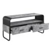 Raziela - TV Stand - Concrete Gray / Black - Image 2