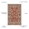 Fenix - Accent Rug - Red / Black - Image 3