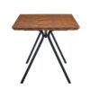 Herringbone Pattern Dining Table A Perfect Match For Modern Minimalist And Industrial Home Styles - Walnut - Image 20