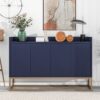 Modern Sideboard Elegant Buffet Cabinet With Large Storage Space For Dining Room, Entryway - Navy - Image 3