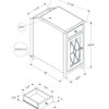 Accent Side Table, Storage Drawer, Traditional - Taupe - Image 5