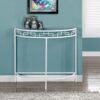 Accent Console Table For Entryway, Contemporary And Modern - White - Image 5