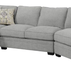 Berza - Left Side Facing Chaise Sectional - Gray