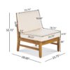 Perla - 5 Pieces Sofa Set - Cream - Image 12