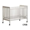 Crib 3 In 1 Convertible, Made Of Sustainable Pinewood, Non Toxic Finish, Comes With Locking Wheels, Wooden Nursery Furniture - Storm Gray - Image 3