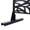 Outdoor & Indoor Privacy Screen Metal Privacy Screen, Freestanding Decorative Privacy Screen For Deck Balcony Patio - Black - Image 10