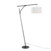 Daniella - Salon Contemporary Floor Lamp - Black / White - Image 3