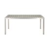 Coral Outdoor Aluminum Dining Table With Faux Wood Top - Gray - Image 5