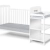 Ramsey - 3 In 1 Convertible Crib, Changer Combo - White - Image 4