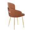 Dahlia - Contemporary Dining Chair (Set of 2) - Gold / Camel - Image 4