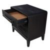 3 Drawer Nightstand With USB - Black - Image 4