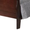 King Bed Panel Sleigh - Cappuccino - Image 5