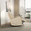 Harlow - Swivel Glider Recliner Chair - Ivory - Image 4