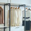 Fiona - Freestanding Walk In Wood Closet System, Metal Frame Melamine - White - Image 9