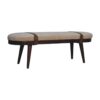 Nordholm Boucle Bench - Walnut - Image 2