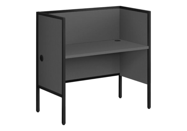 Office Cubicle, Desk, Commercial Grade, Contemporary & Modern - Gray