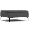 Laura - Lift Top Storage Ottoman - Gray - Image 2