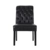 Broxton - Tuft Dining Rolltop Chair (Set of 2) With Button Tufted Upholstery - Black - Image 7