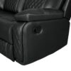 Home Theater Seating Manual Recliner With Cup Holder, Hide - Away Storage Reclining Sofa For Living Room, Home Theater - Black - Image 18