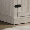Salma - Wide TV Stand With 2 Open Shelves And 2 Cabinets - Dusty Gray - Image 3