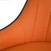 Modern Sponge-Filled Dining Chair, Solid Wood Metal Legs, Suitable For Restaurants, Living Rooms And Rooms (Set of 2) - Orange / Dark Brown - Image 9