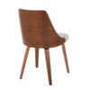 Anabelle - Mid-Century Modern Dining / Chair (Set of 2) - Walnut / Gray - Image 4