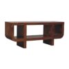 Orion - Curved Media Unit - Brown - Image 2
