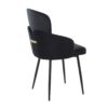 Dahlia - Contemporary Dining Chair (Set of 2) - Black / Gold - Image 4
