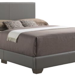 Aaron - King Bed - Light Gray