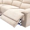 Modern Manual Reclining Living Room Furniture Set With USB Ports, Hidden Storage, Led Light Strip And 2 Cup Holders - Cream - Image 24